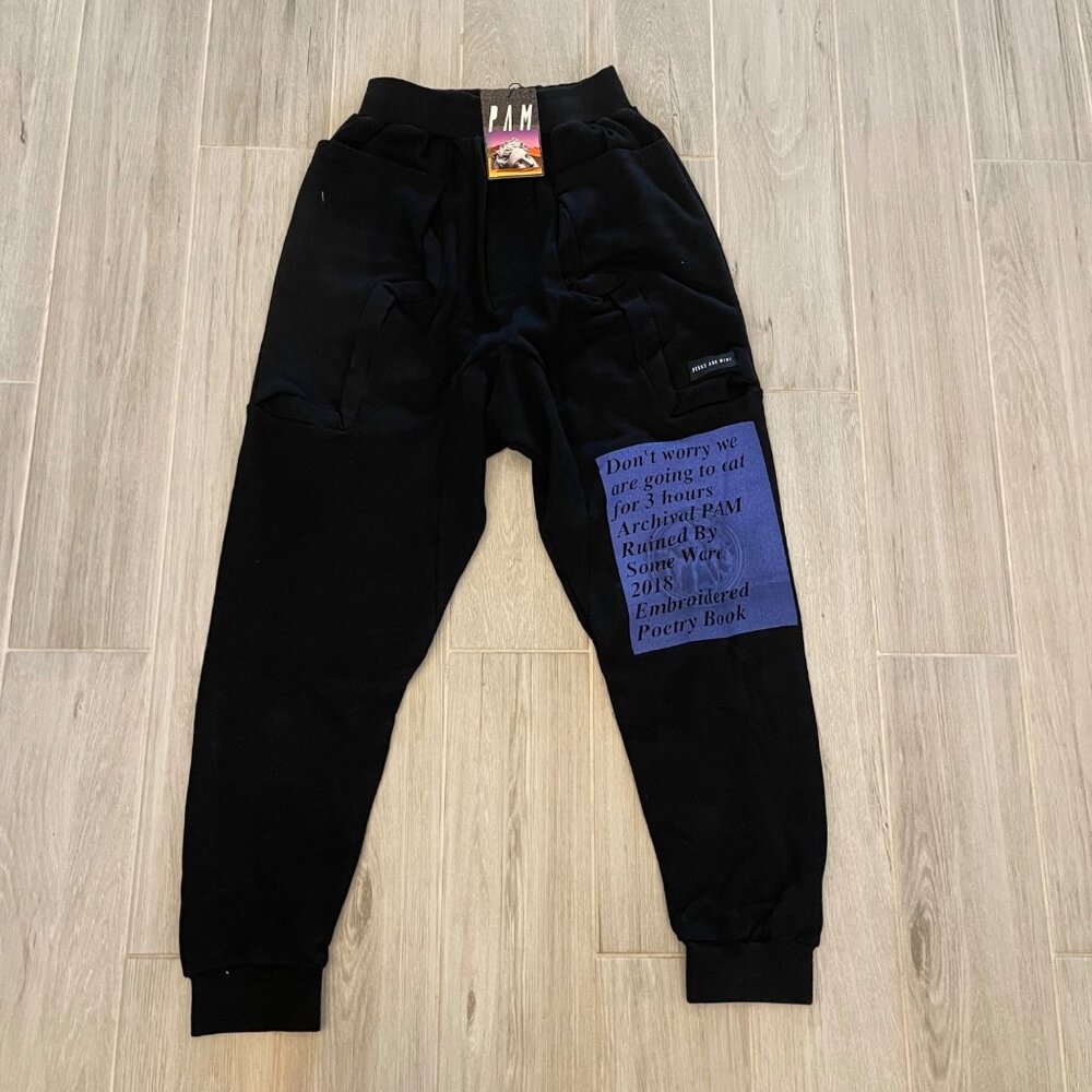 NEW PERKS AND MINI x SOMEWARE ARCHIVAL RARE SWEATPANTS SZ MEDIUM